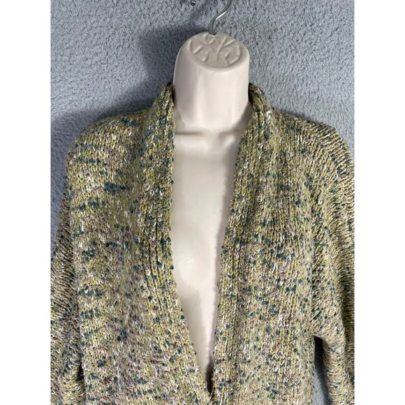J. Jill Open Front Chunky Knit Cardigan Multicolor Speckled‎ Sweater Women's XS - Picture 7 of 12